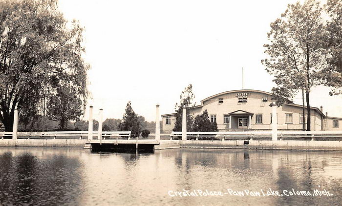 Crystal Palace Ballroom at Paw Paw Lake - Post Card View (newer photo)